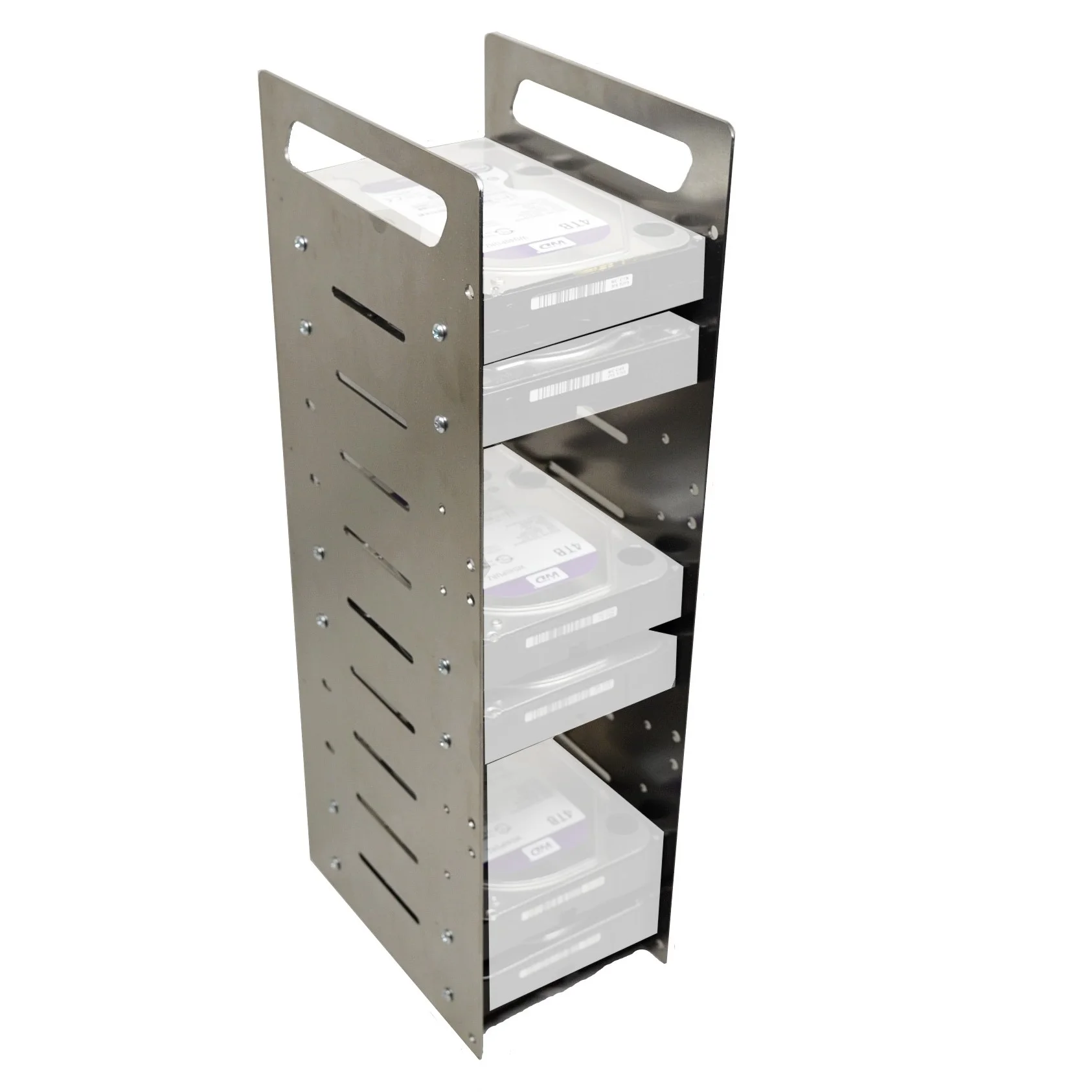 Корпус для жесткого диска на 10 HDD стойка оцинкованная не окрашенная