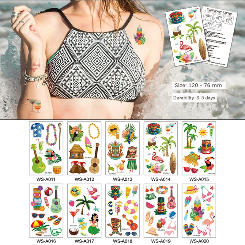 Гавайская темативечерние Гавайский пляж летние тропические фламинго товары для