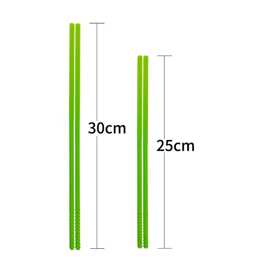 Силиконовые палочки для еды, бытовые прочные, устойчивые к высоким температурам и Нескользящие безопасные материалы, практичная посуда для кухни, ресторана, домашняя посуда