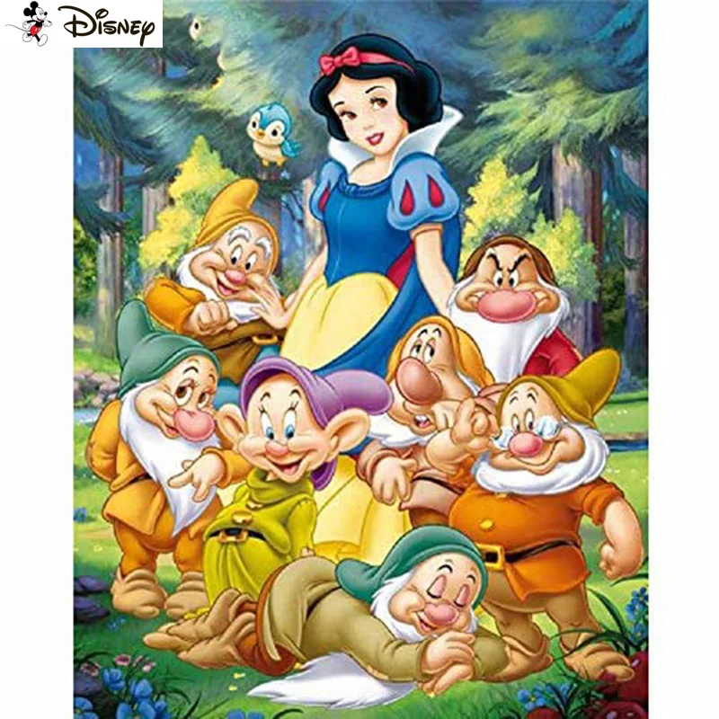 

Алмазная живопись «мультяшная принцесса» Disney, полноразмерная/круглая вышивка крестиком, 5D Стразы