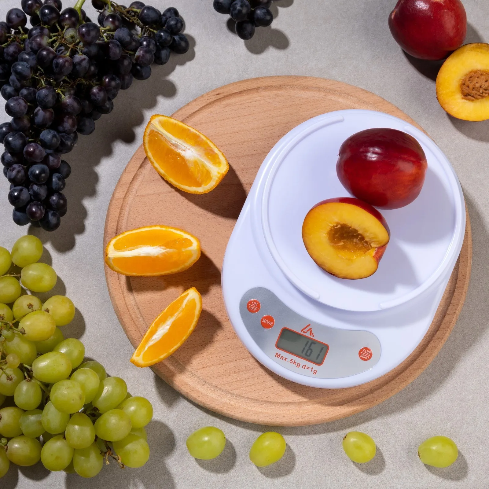 Весы кухонные Luazon LV 504 электронные до 5 кг белые