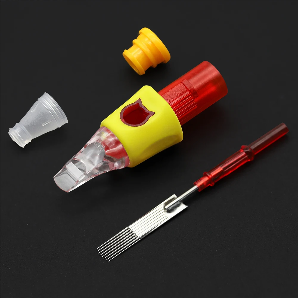 #12RS/0 35 мм и 10RS/0 30 круглый шейдер Mo Pro картридж для татуировок 20 шт. одноразовый