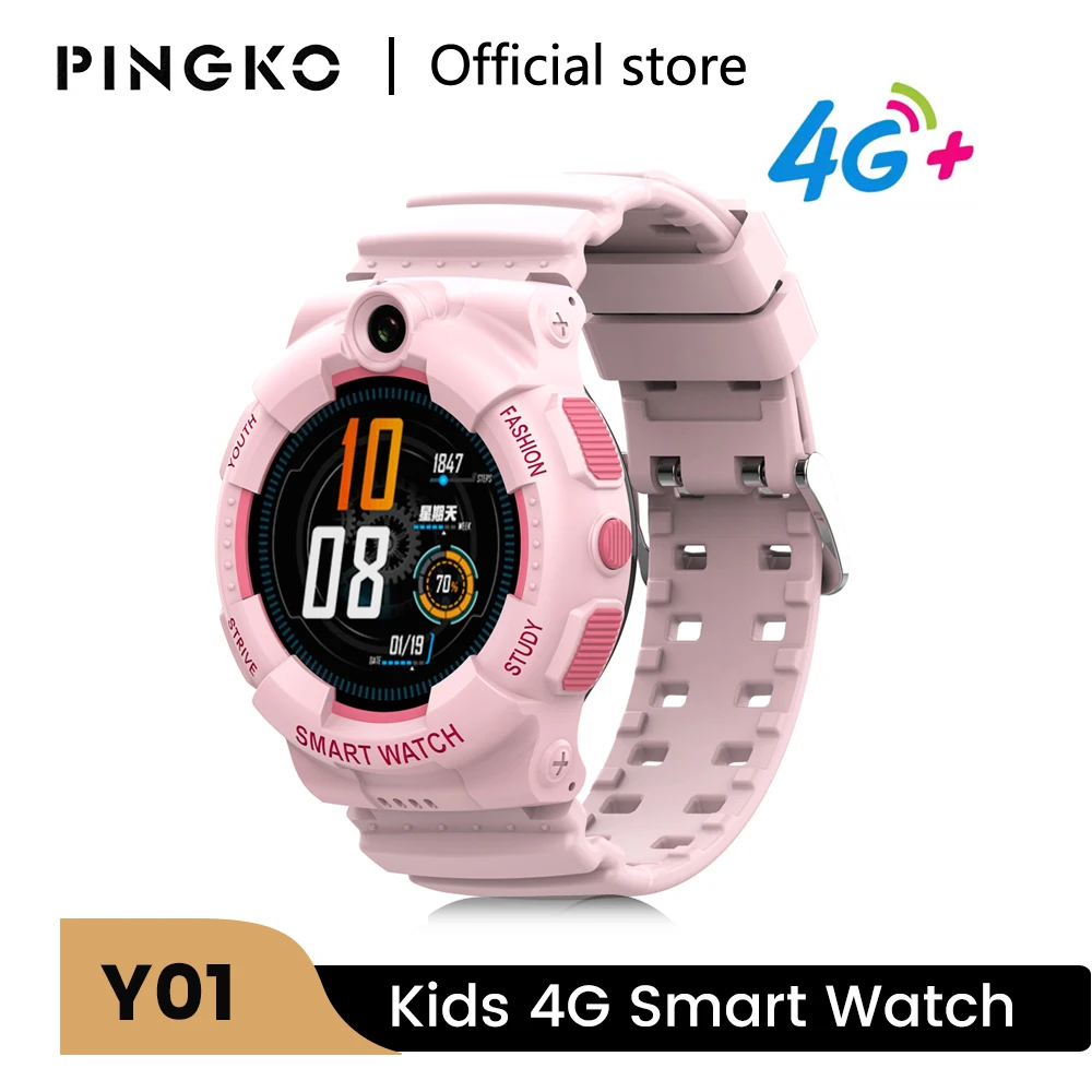 

PINGKO 4G Mother Child Watch WIFI Location History Movement Tracking Voice Call SOS Long Battery Life Children's Smart Watch