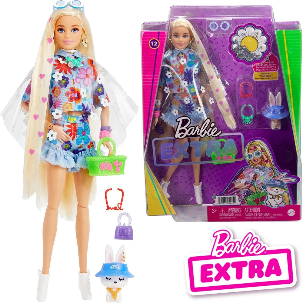 

Barbie Extra Blue Skirt Doll HDJ45