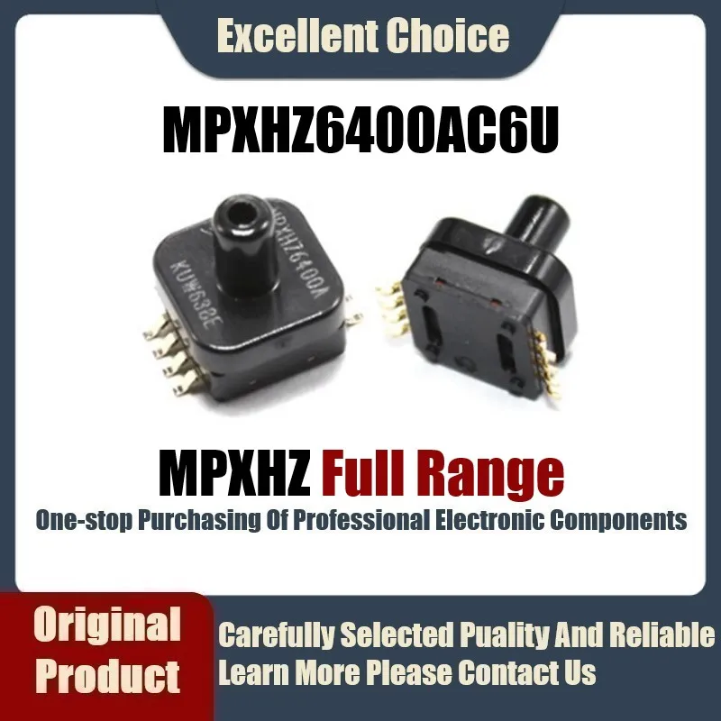 

1-5Pcs/Lot Original Genuine MPXHZ6400AC6U MPXHZ6400A Package SSOP-8 Temperature Compensation Pressure Sensor 20kPa-400kPa