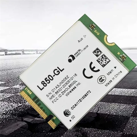Модуль WWAN L850-GL 4G LTE Cat9 M.2 LTE и карта WCDMA для маршрутизатора Keenetic 1 Шт зеленый