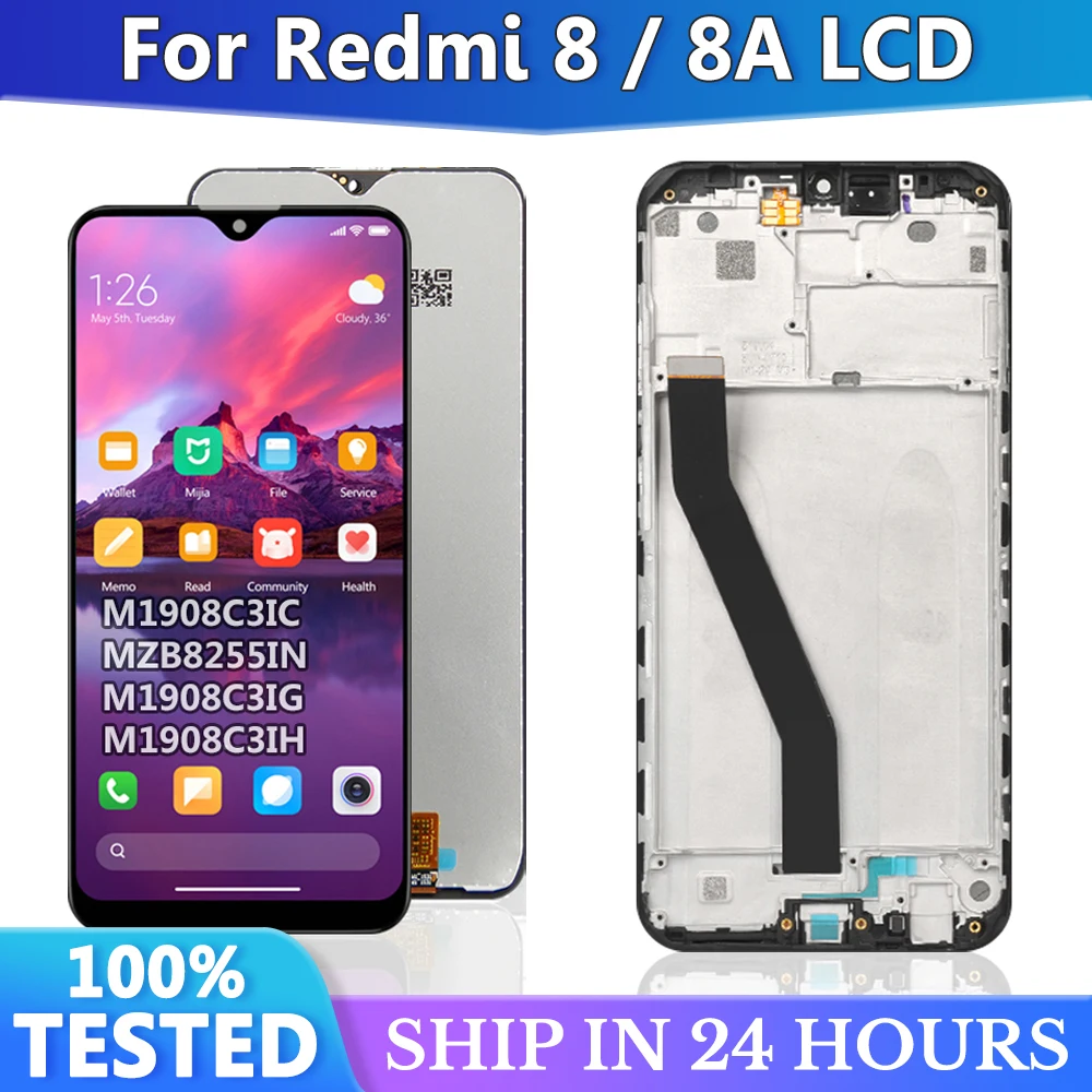 ЖК-дисплей с рамкой для Xiaomi Redmi 8 дигитайзером в сборе