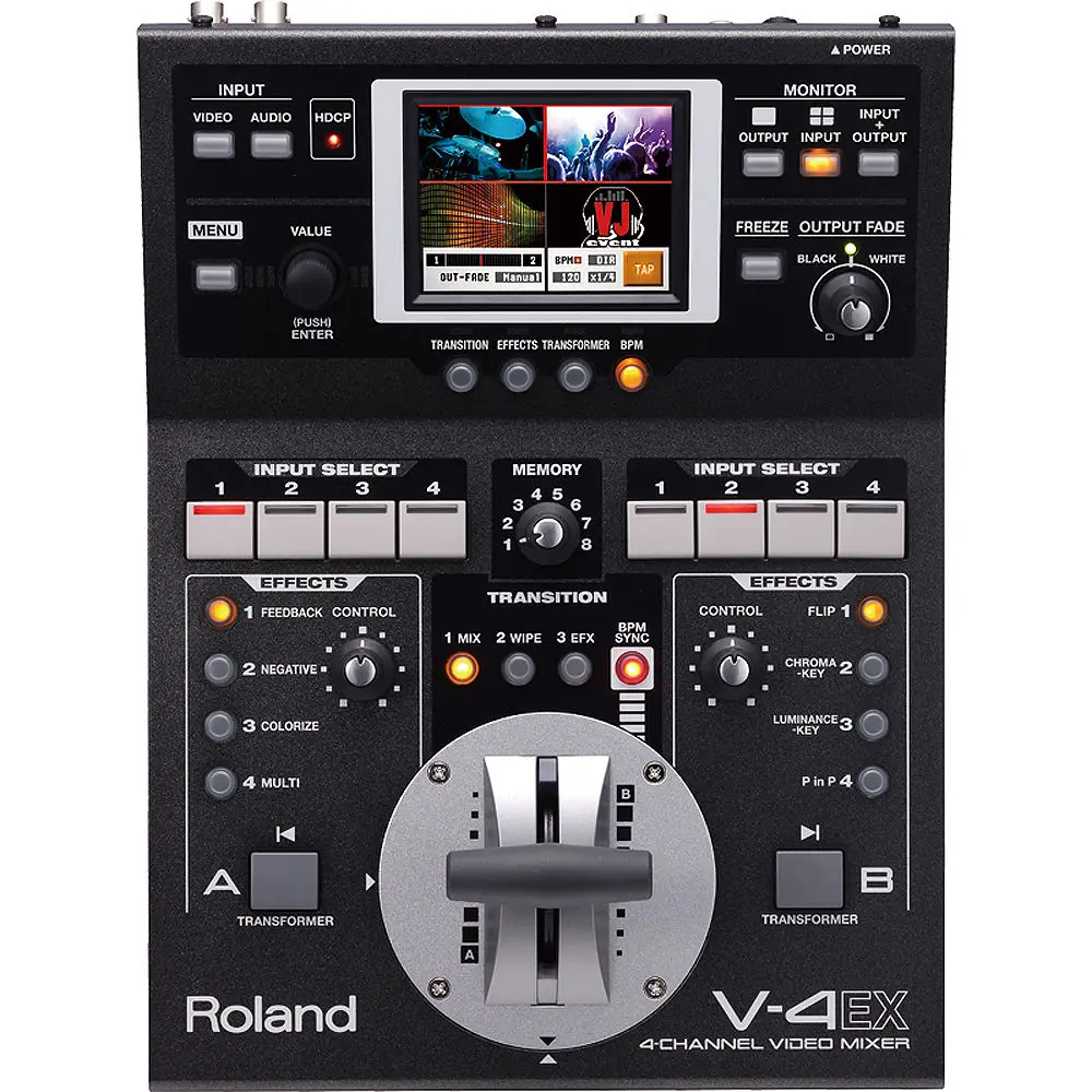 

ORIGINAL NEW V-4EX Four Channel Digital Video Mixer With Effects