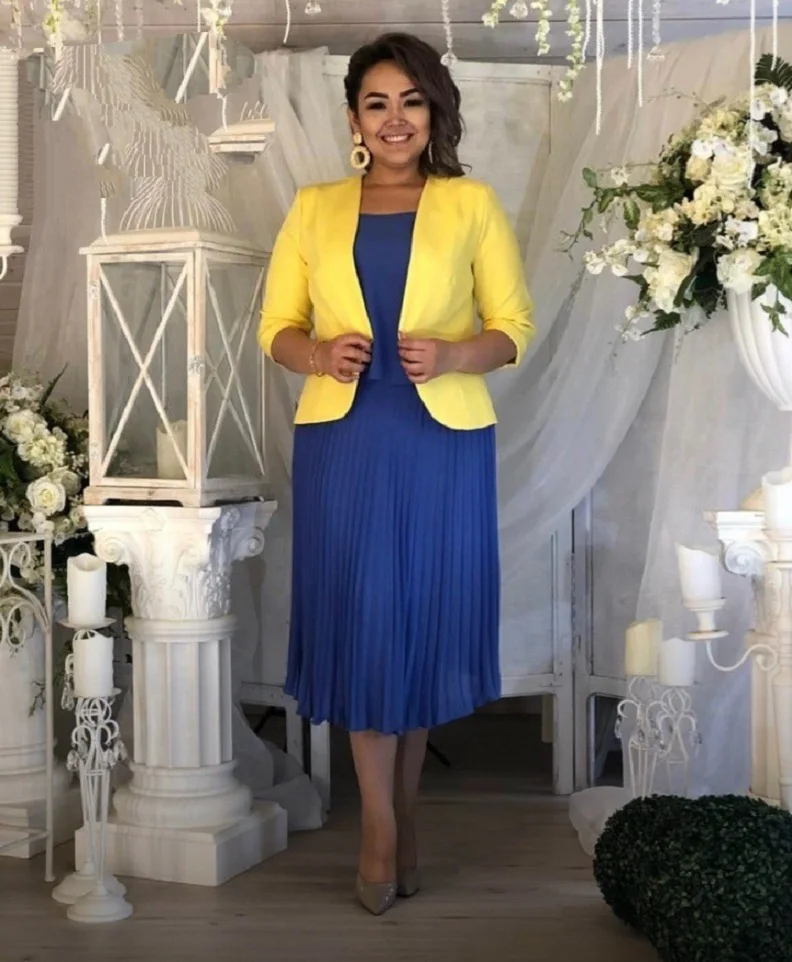 Купить Платье Костюм Плиссе Большого Размера фото 11