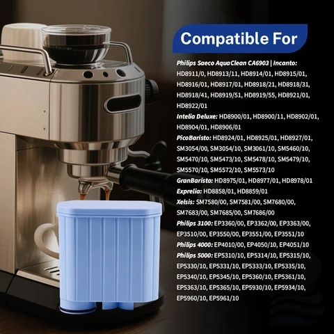 Сменный фильтр для воды Philips AquaClean CA6903/10/00/01/22/47, для CA6707/00, картридж фильтра с активированным углем, 6 шт. в упаковке