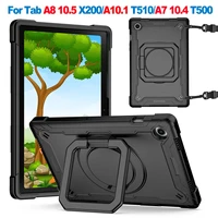 case for samsung galaxy tab a8 10 5 x200 x205 a10 1 t510 t515 a7 10 4 t500 t505 t507 shockproof materials tablet stand cover