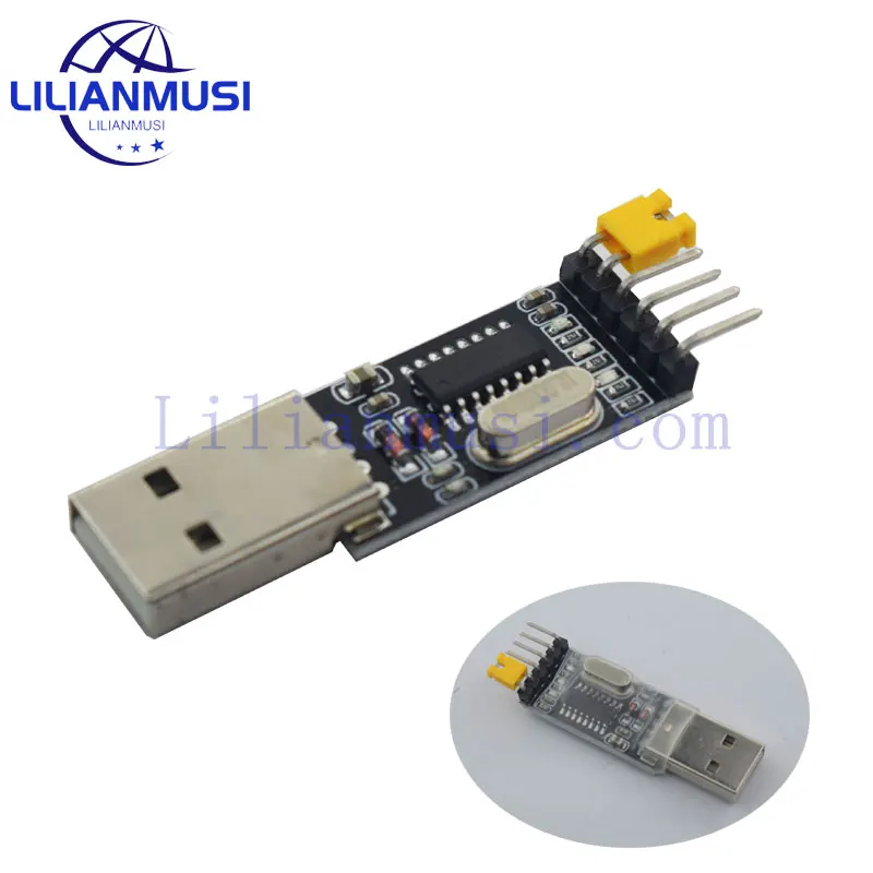 USB To TTL Serial UART Module CH340G CH340 USB Microcontroller Download Code Data and Firmware Cable Brush Board 3.3V 5V