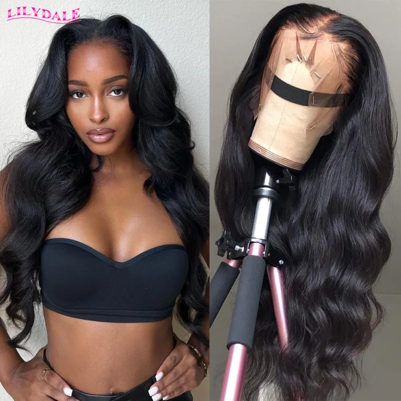 Bodywave Frontal Wig Human Hair 30 Inch Body Wave Lace Front Wig 13x4 Malaysian Hair Wigs For Black Women Pre Plucked Lilydale