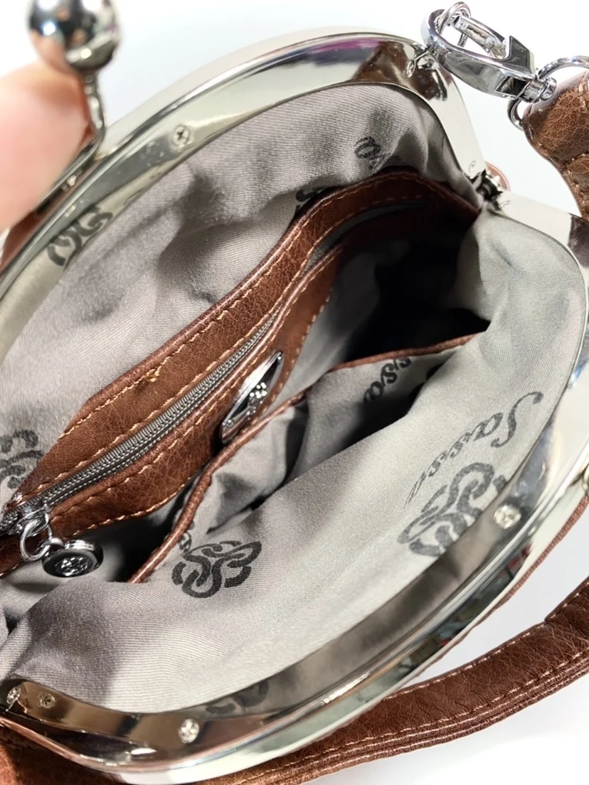 Маленькая женская сумочка с фермуаром - доставка по РФ от 2 дней тренд 2022 (осенняя