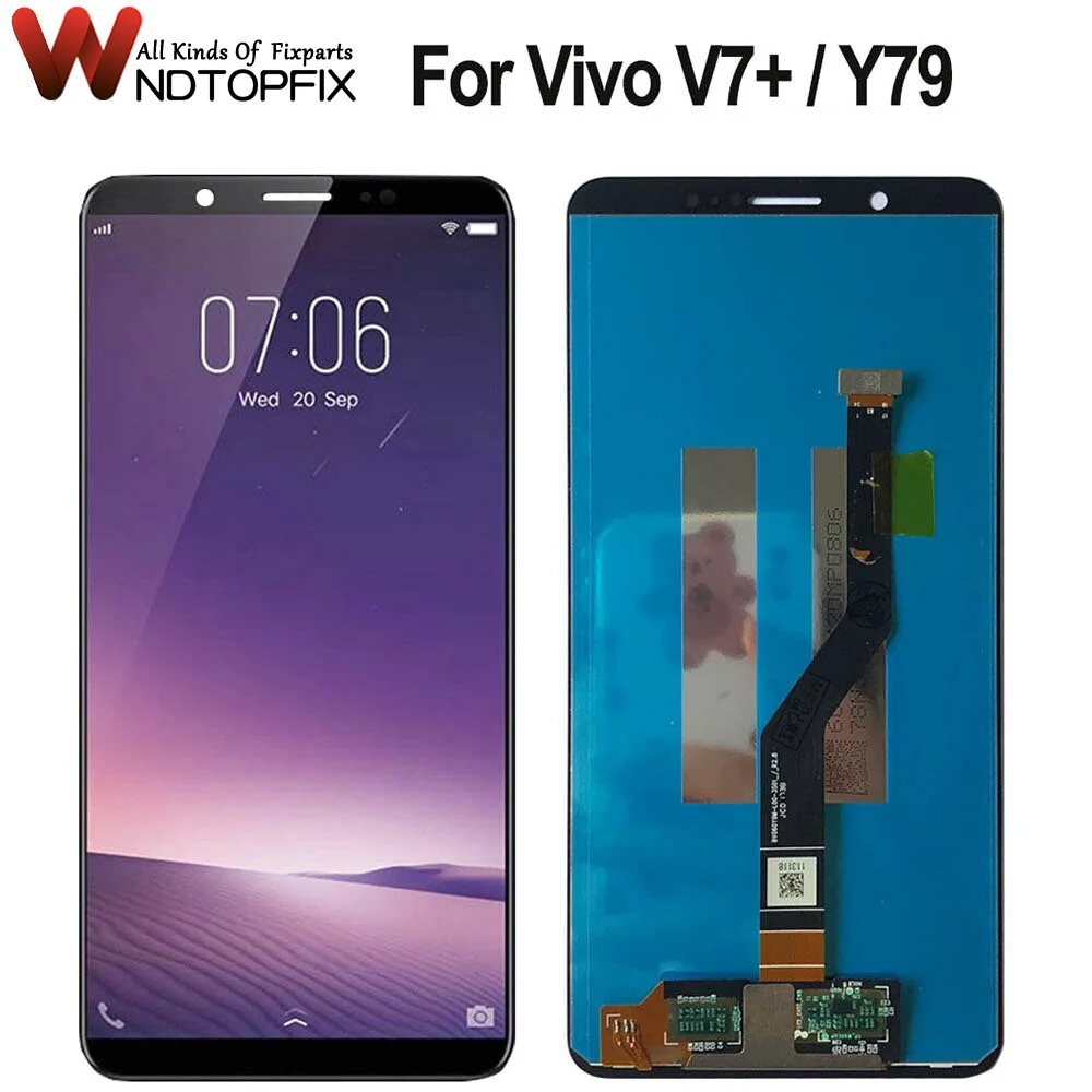 

5.99" For Vivo V7+ / V7 Plus LCD Display Touch Screen Digitizer Assembly Replacement Parts For Vivo Y79 LCD Screen