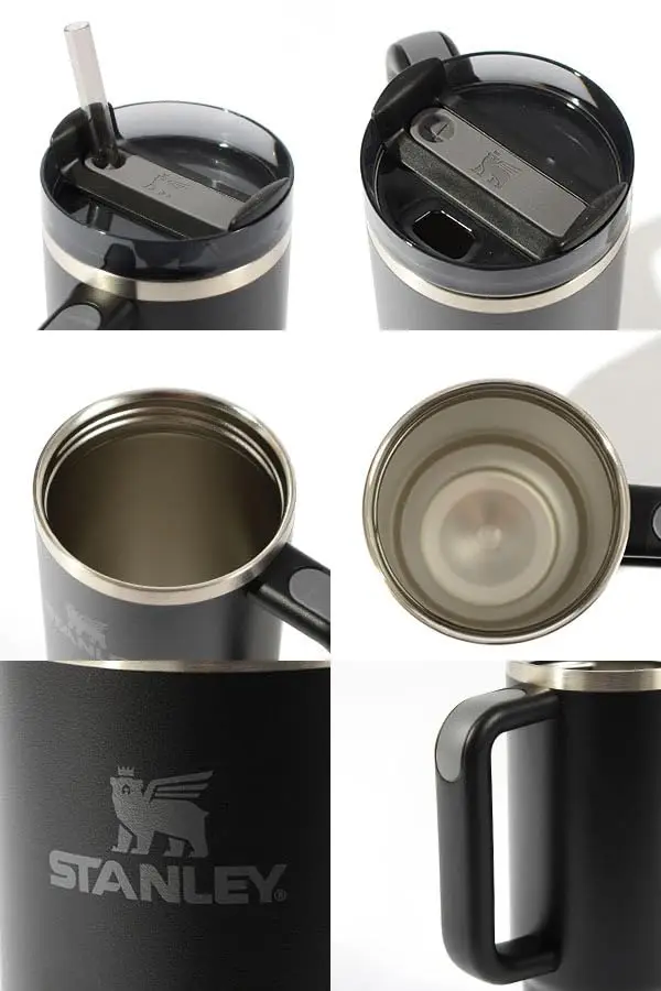 Кружка для воды STANLEY Vacuum Slim Quencher AZURE H2.0 0 88 л 10-11825-169 (синяя/БЕЛАЯ) |