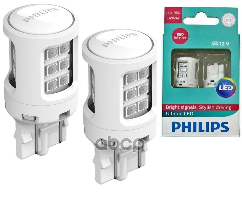 Лампа Philips Светодиодная W21/5W Wx3x16d 21W арт. 11066ULRX2