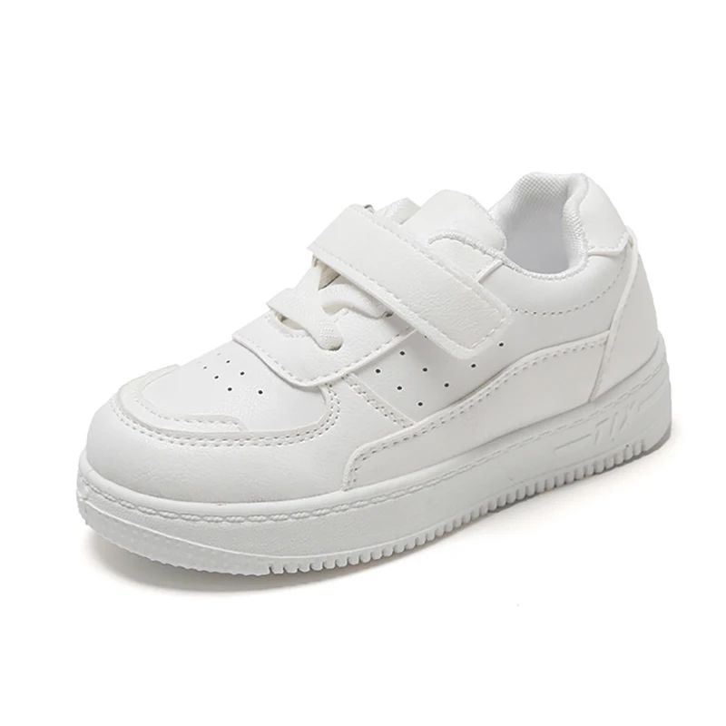 

Comfortable Kids White Sneakers for Boys Girls Running Tennis Shoes Student Lightweight Sport Athletic Casual Walking Shoe 21-38