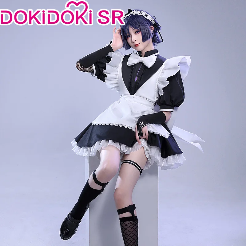 

PRE-SALE DokiDoki-SR Game Genshin Impact Scaramouche Doujin косплей костюм горничной униформа горничной косплей Милая Униформа горничной