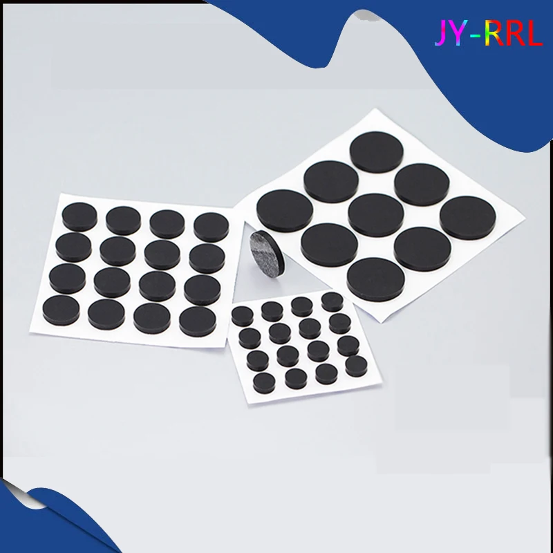 

Black Self-adhesive Rubber Pad silicone Rubber Foot Pad Notebook Non-slip Protection Pad Shock-absorbing Pad Round Buffer Pad