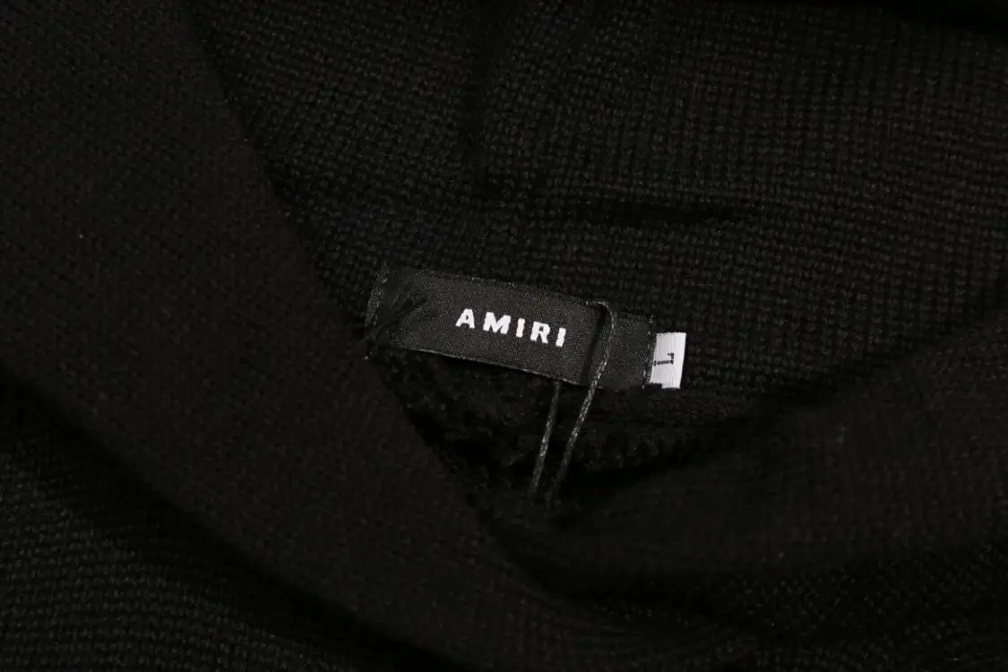 Рубашка AMIRI Осень и зима Мужские женские модные джемперы изоляция трикотаж
