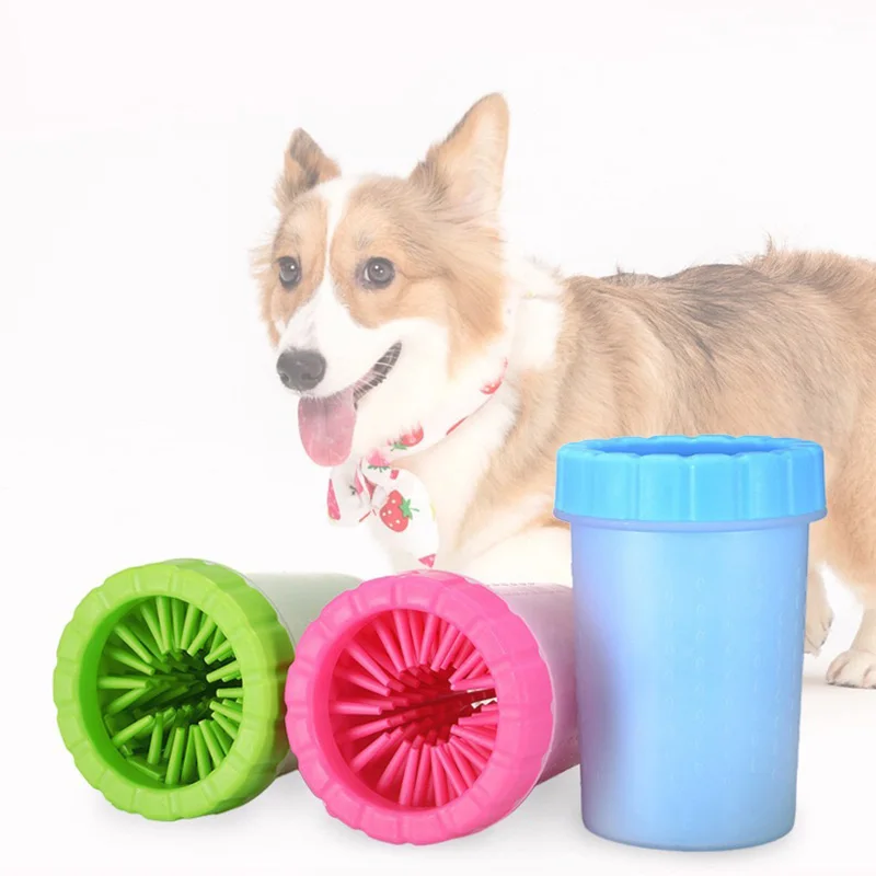 

1PC Pet Foot Wash Cup Dog Paw Cleaner Pets Paw washer Dog Automatic Foot Wash Tool Pet Bath Brush Dog Cleaning Supplier