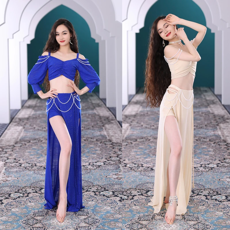 

Одежда для танца живота, новинка, элегантные костюмы для восточных танцев, одежда для тренировок по танцу живота для взрослых, костюм Боллив...