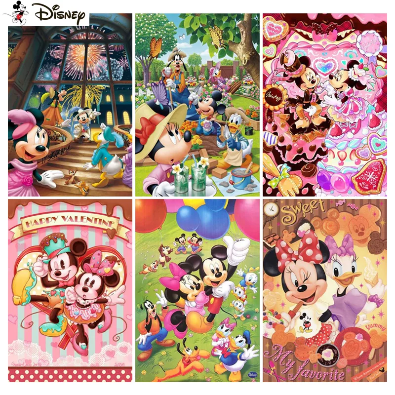 

Алмазная живопись Disney, вышивка крестиком «мультяшный Микки Маус», полноразмерная, круглая, для творчества, 5d алмазная вышивка