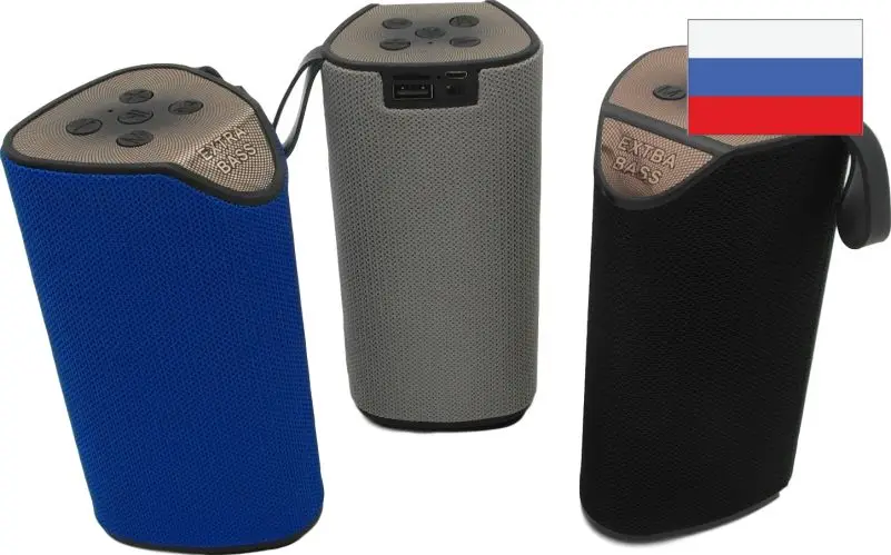 Bluetooth портативная акустика TG111 Серая (micro SD USB FM) |