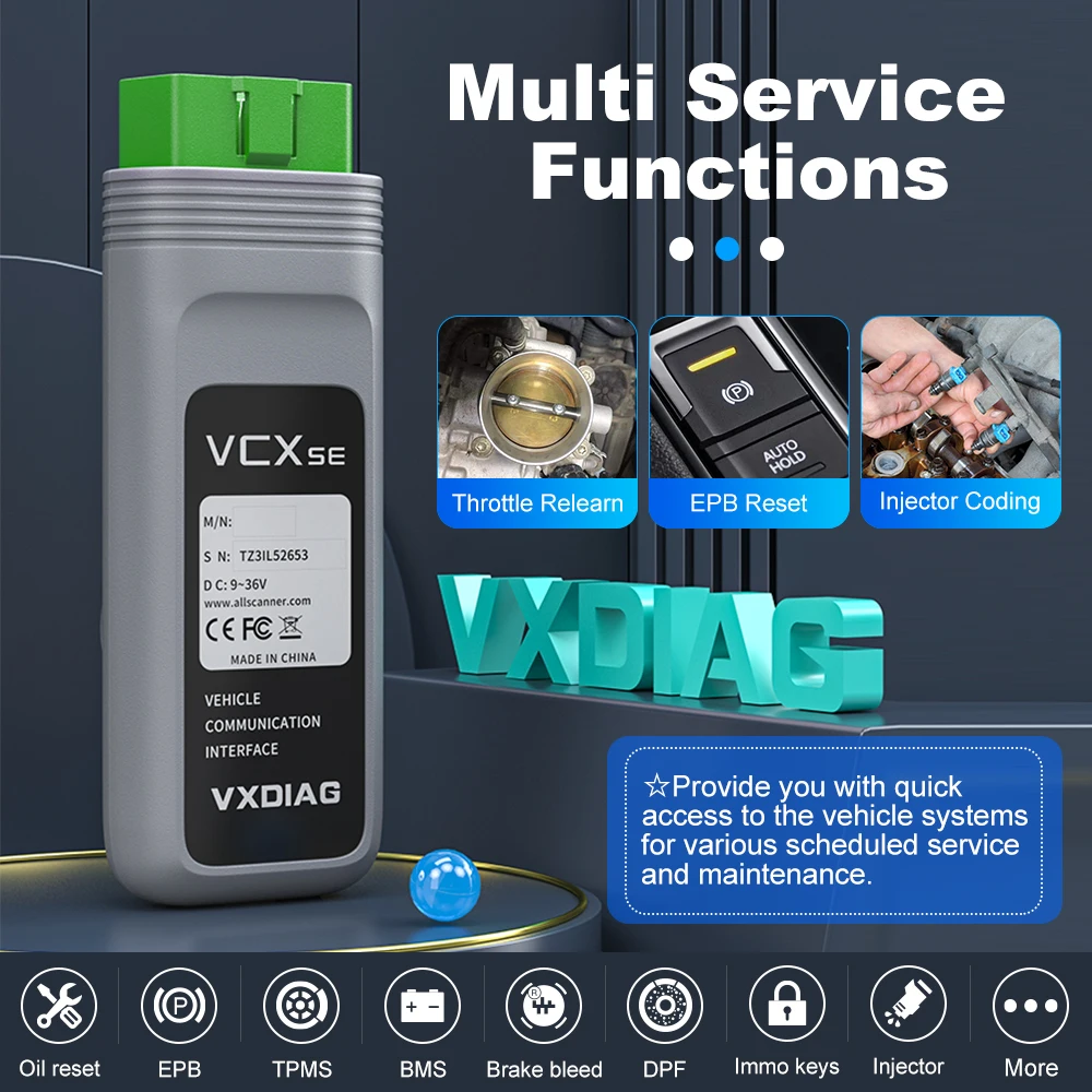 VXDIAG диагностический инструмент VCX SE 3 в 1 для Benz OBD2 сканер кодов Диагностика авто BMW