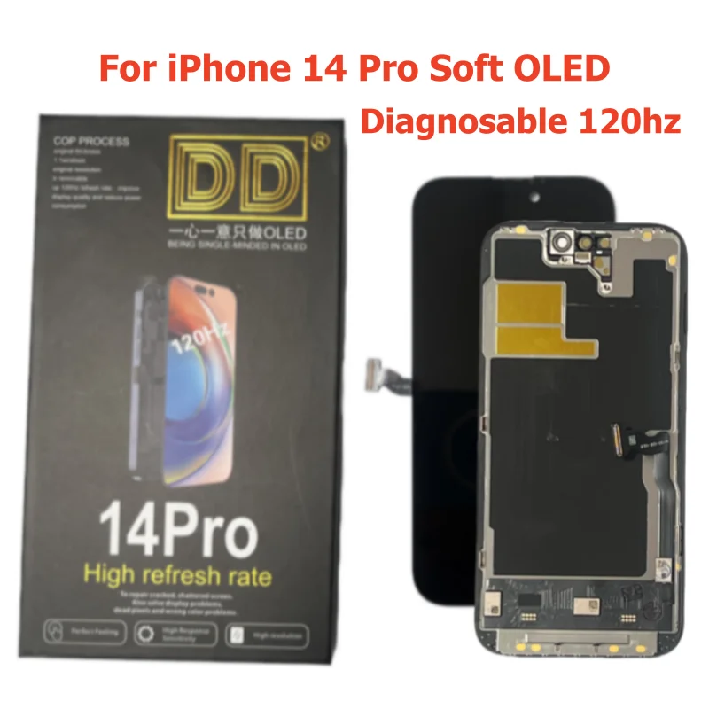 Фото Диагностичный OLED-дисплей 120 Гц (мягкий/жесткий) для iPhone 14 Pro Max, DD 17, 15 Pro, 13 Pro Max, LCD-экран с 3D Touch и дигитайзером в сборе №4