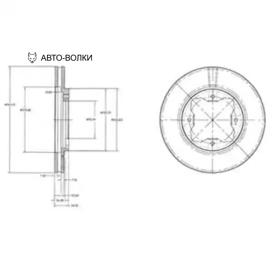 DELPHI BG2798 Диск торм. пер. вент.[260x23] 4 отв. HONDA Accord IV-VI 1.9/ 2.0 1/90-9/98/Civic V 1.5/1.6 11/95-2/01 2шт