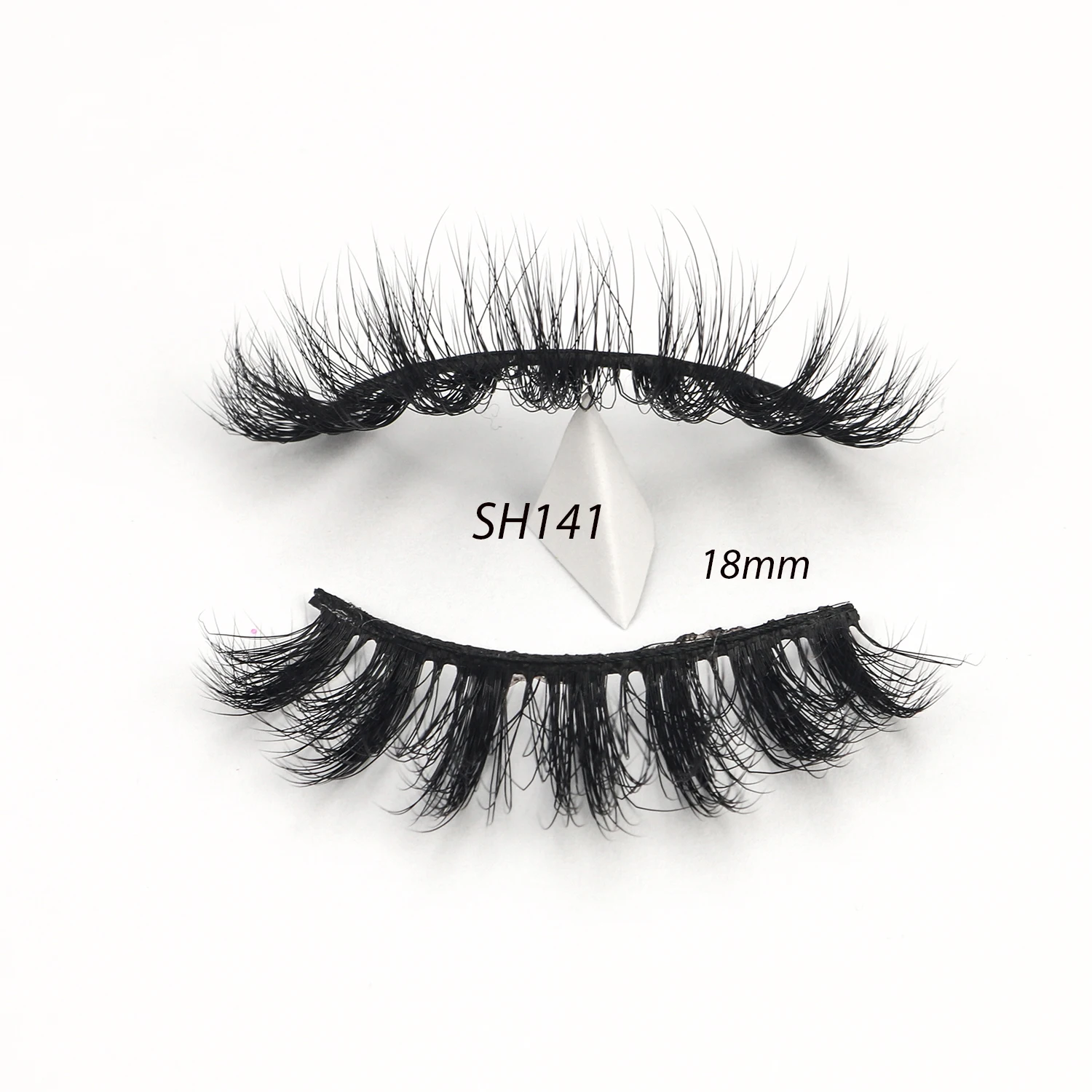 

Popular Mink False Lash Strips Natural Eyelash Style Stable Curl Soft Black Cotton Band 5D Effects Shegoal Factory Wholesale