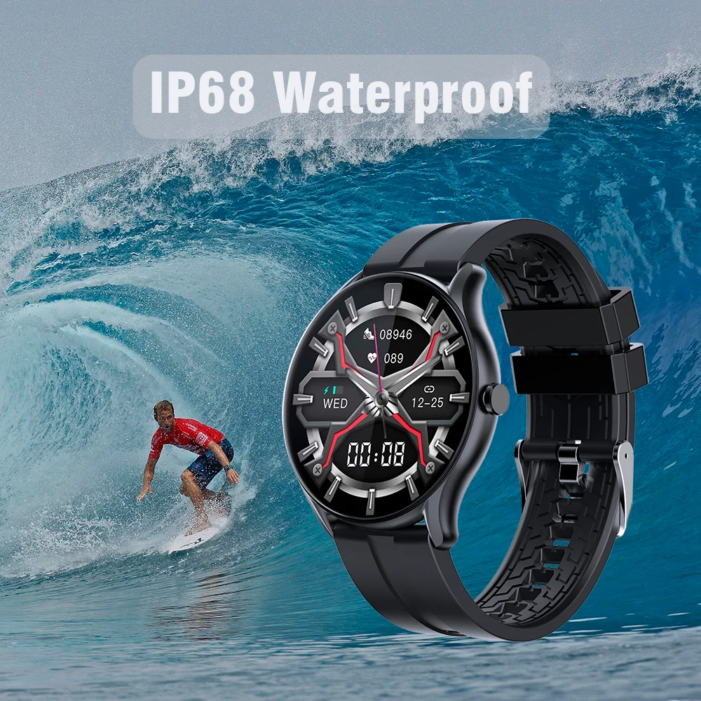 SENBONO New MAX9 Smart Watch Men 1.32 inch Full Touch Screen Sport Fitness IP68 Waterproof Smartwatch Men Women for Android IOS