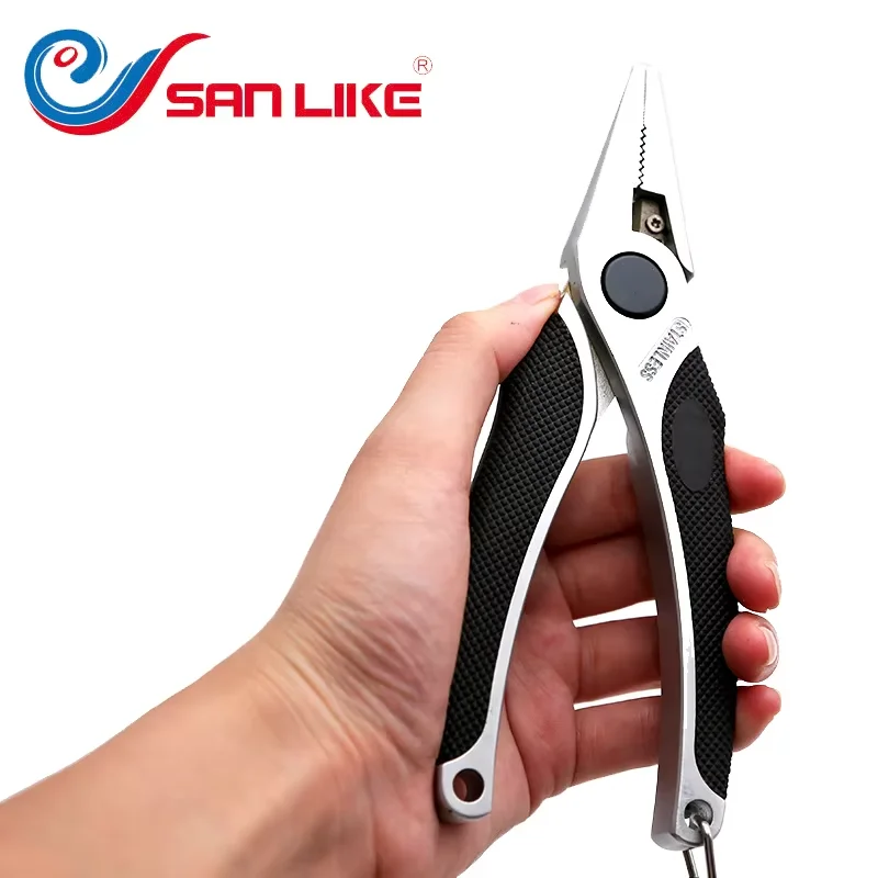 SANLIKE многофункциональные рыболовные плоскогубцы из нержавеющей стали ножницы