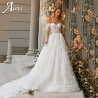 princess a line wedding dresses lace embroidery layered wedding gown for bride 2022 sweetheart strapless vestido de noiva