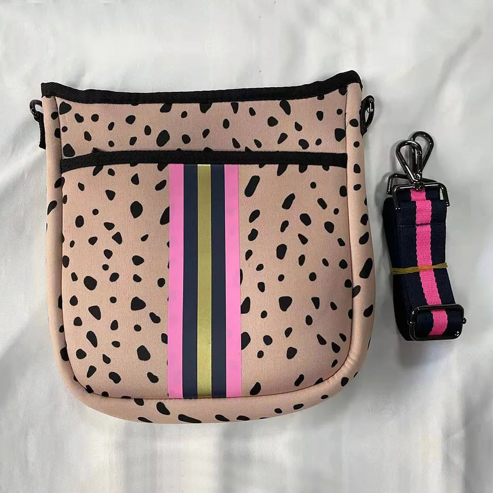 

Камуфляжная неопреновая сумка через плечо, легкая сумка-мессенджер с леопардовым принтом DOM1961