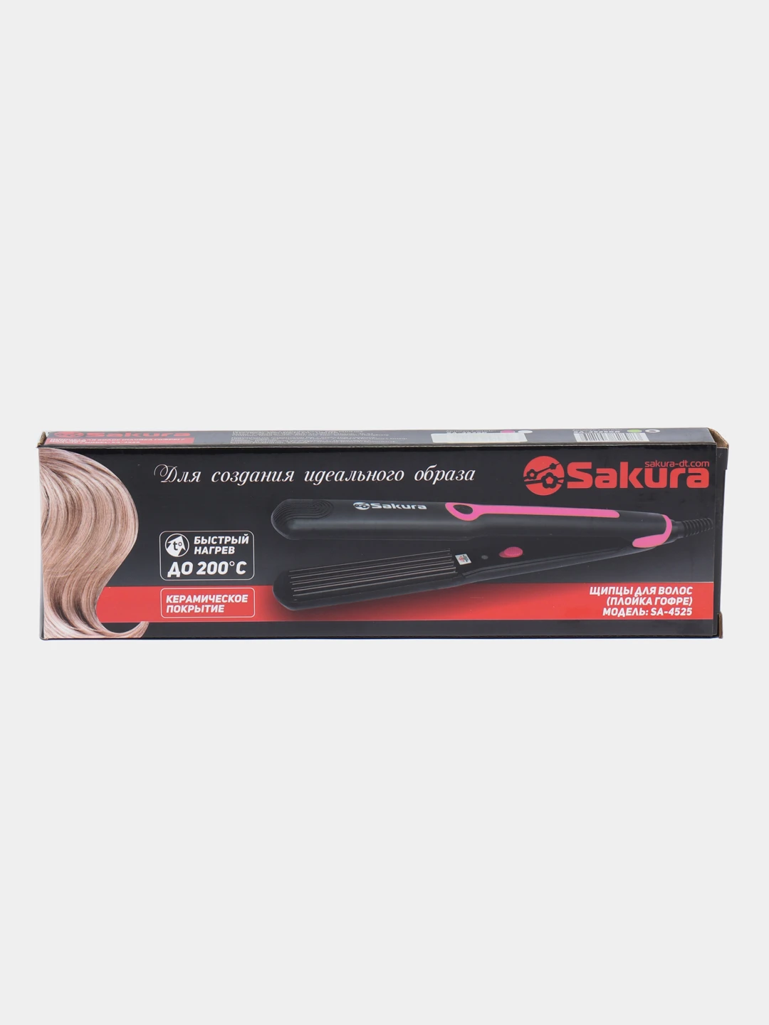 Озон сакура. Щипцы для волос выпрямитель Sakura sa-4516p. Выпрямитель sa-4516gr 30вт.