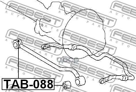 Сайлентблок Передней Поперечной Тяги(Кратность 1 Шт) Toyota Land Cruiser Grj7# 2014-Toyota 80