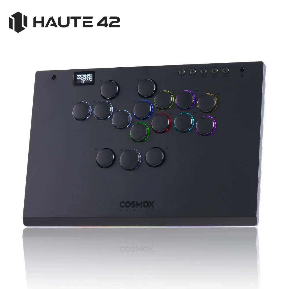 Фото Haute42 M-Ultra Алюминиевый сплав без рычага Arcade Stick Контроллер Hitbox для ПК/PS4/PS5/Switch Аркадный безрычажный контроллер №1