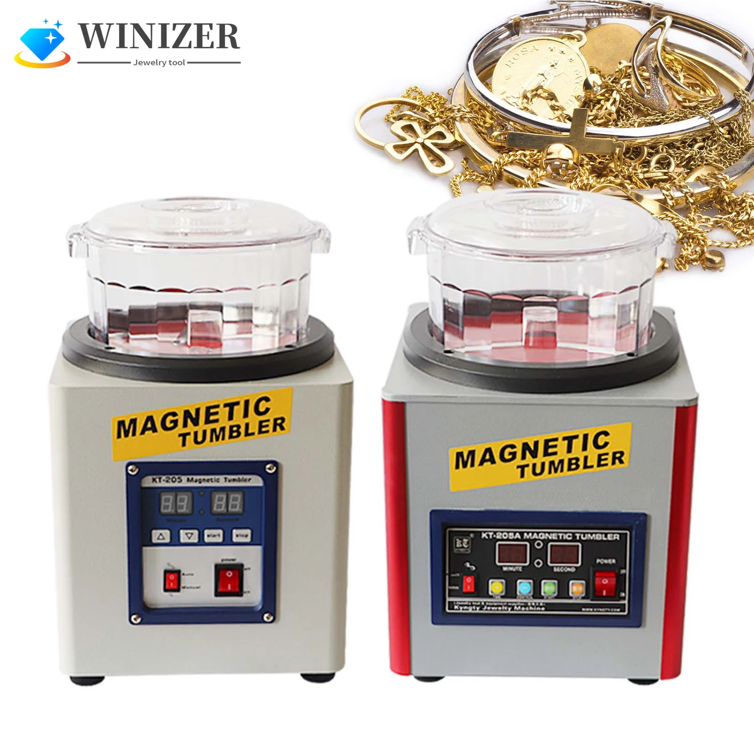 

Jewelry Tools 2800Prm Gold Polishing Magnetic Machine Jewelry Magnetic Tumbler Polishing Machine