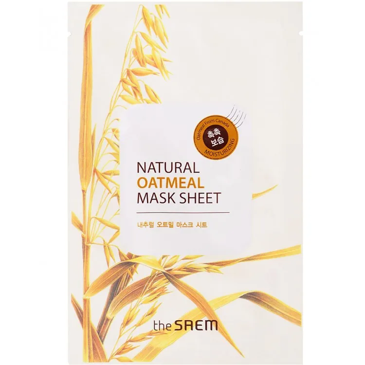 Маска на тканевой основе для лица N с экстрактом овсянки The Saem Natural Oatmeal Mask Sheet 21мл