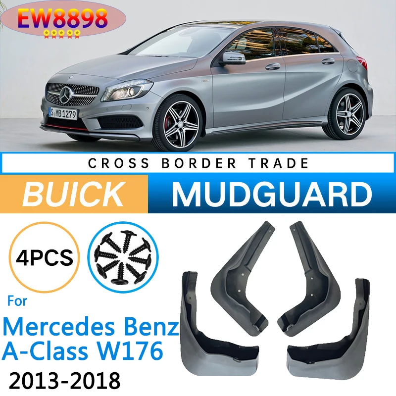 

4 шт., передние и задние Автомобильные Брызговики для Mercedes Benz A-Class W176 2013 ~ 20118