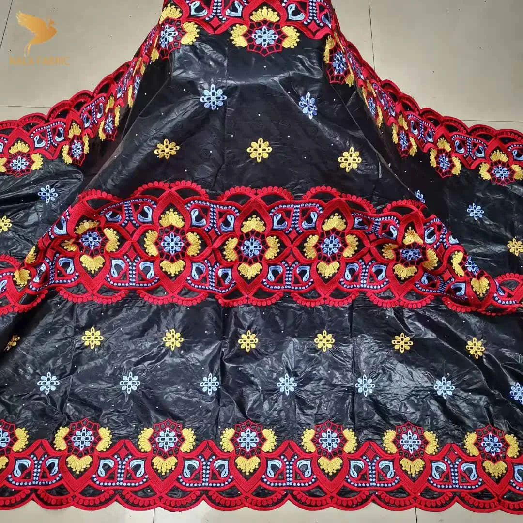 

Bazin riche en dentelle Africaines gezner Dress For women original From Dubai 2022 2021 5 Ytds