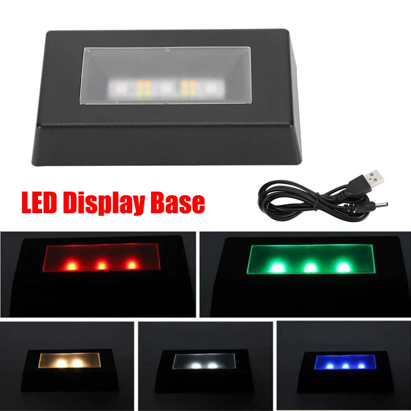 

батарейный источник питания USB LED лампа хрустальная статуя стеклянная статуя ювелирные украшения