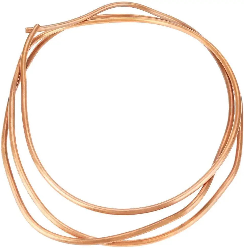 1M Weiches Kupferrohr Kupferspule OD 2~8mm ID 1~6mm Reines Kupferdrahtrohr für Klimaanlagen und Kältetechnik Handwerk – Detail 2