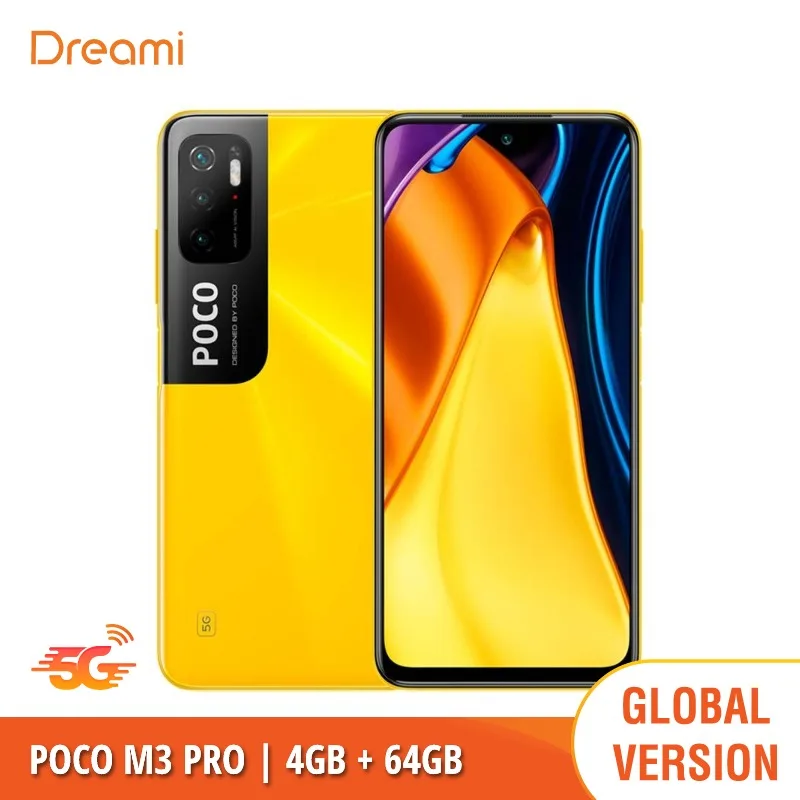 Tanie [Wersja Globalna] POCO M3 PRO 5G - MediaTek Dimensity 700 | 5000mAh | 48MP Potrójny Aparat Fotograficzny Smartphone Mobile