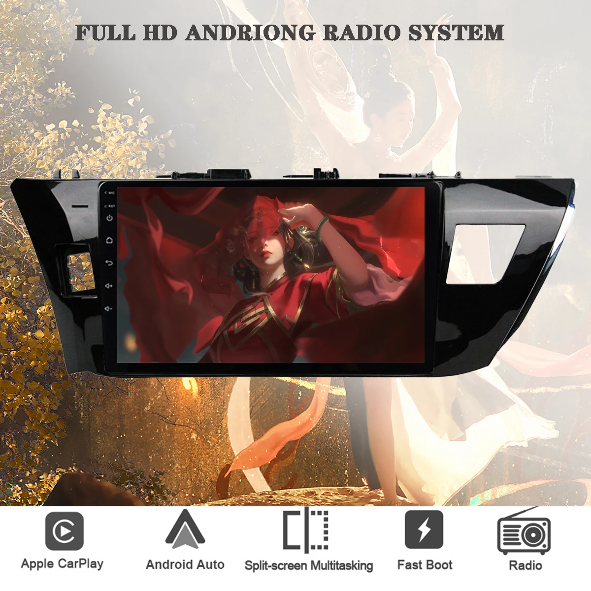 10‘’ IPS Car GPS Navi System Radio FM AM Video Audio A/V Player With 4G Net Carplay Android 11 For Toyota Corolla 2013 - 2016 10‘’ IPS Car GPS Navi System Radio FM AM Video Audio A/V Player With 4G Net Carplay Android 11 For Toyota Corolla 2013 - 2016