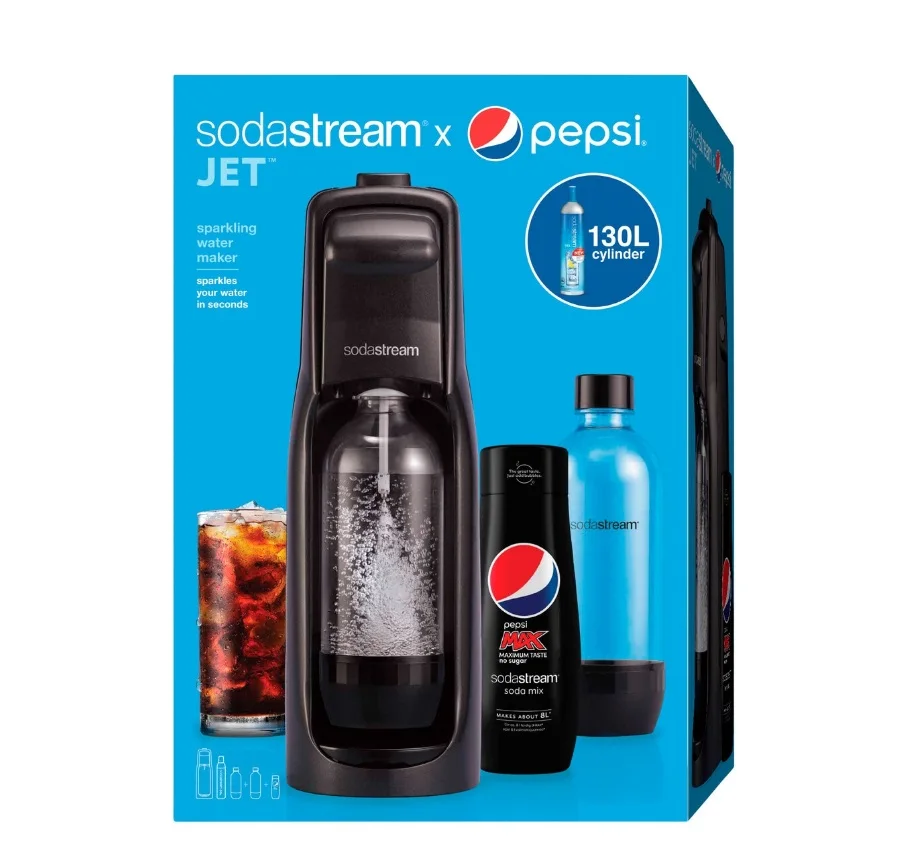 Сифон для газирования SodaStream Jet Black Megapack
