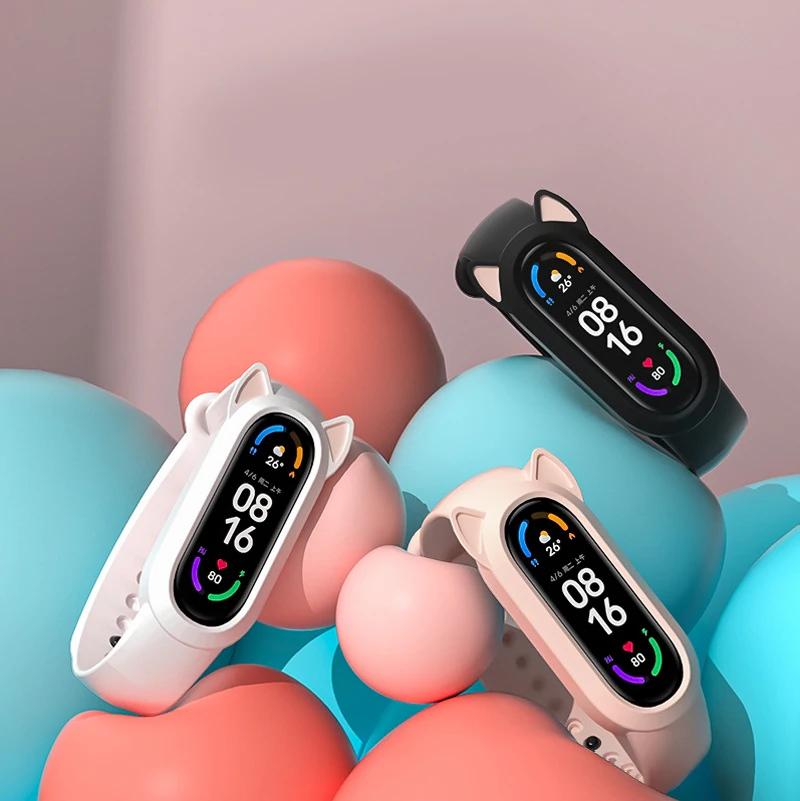 

Ремешок для Xiaomi Mi Band 6 5 4 3, защитный чехол, силиконовый сменный Браслет для Xiaomi mi Band 7, чехол + спортивный ремешок
